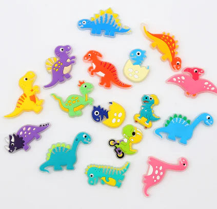 12pcs Luminous Dinosaur Charms for Clogs and Sandals