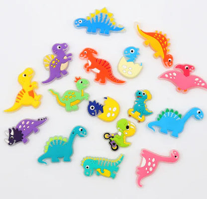 12pcs Luminous Dinosaur Charms for Clogs and Sandals