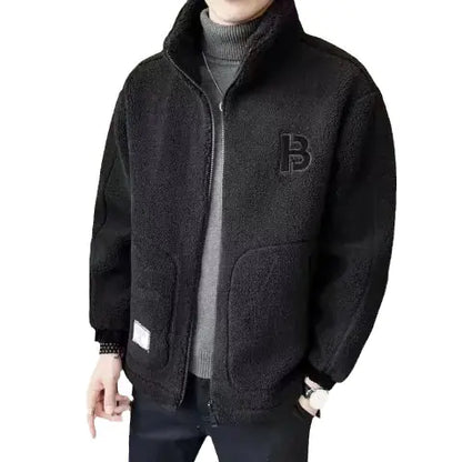 2023 Korean Style Thick Fleece Jacket for Men
